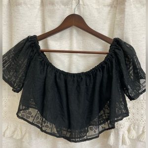 Endless Rose frilly crop top